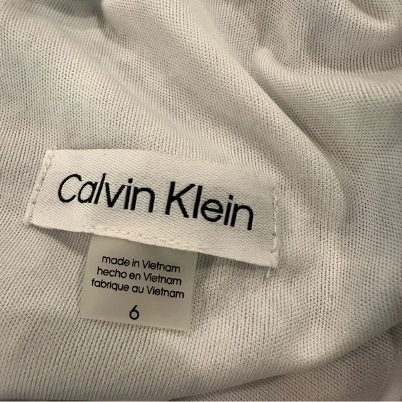 Calvin Klein Blue & White Dress Women’s Size 6 - Picture 6 of 6